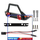 For 1/24 Axial SCX24 RC Crawler Car Jeep Wrangler Metal Front Bumper Kits