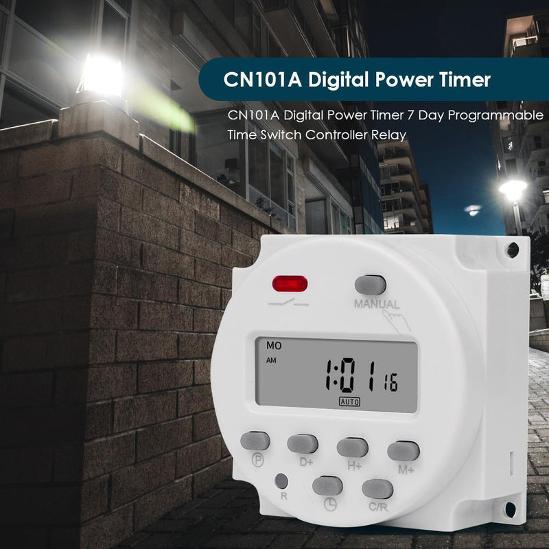 CN101A Digital Timer 7 Day Programmable Time Switch Controller Relay (12V) Newly