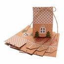 Christmas Tree Holder Cookies Pouch Gift Bags Kraft Paper Christmas Candy Box