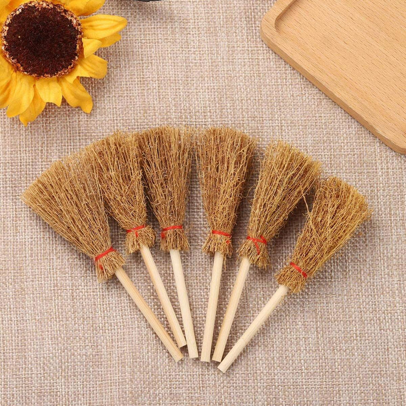 10pcs 3.71in Broom Witches broomstick decorated for Halloween Theater Etc`