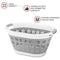 Draining Basket Storage Basket Collapsible Laundry Basket Washing Clothes Bin