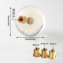 70MM Head Crystal Ball Dandelion Real Flowers Shift Knob Universal Shift Head