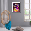 5D DIY Full Drill Round Shape Butterfly Bulb Rhinestone Diamond Drawing for Home