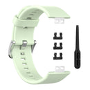Silicone Bands+Buckle Watchband Replace for Huawei Watch Fit Strap (Green) Newly