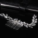 Clips Bridal Hair Ornaments Hair Combs Leaf Crystal Tiara Flower Hair Pin