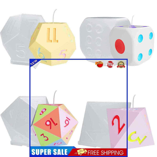 #A DIY Dice Digital Game Mould Multipurpose Silicone Reusable for Family Decorat