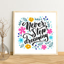 11CT DIY Dont Give Up Dreams Stamped Cross Stitch Partial Embroidery Handicraft