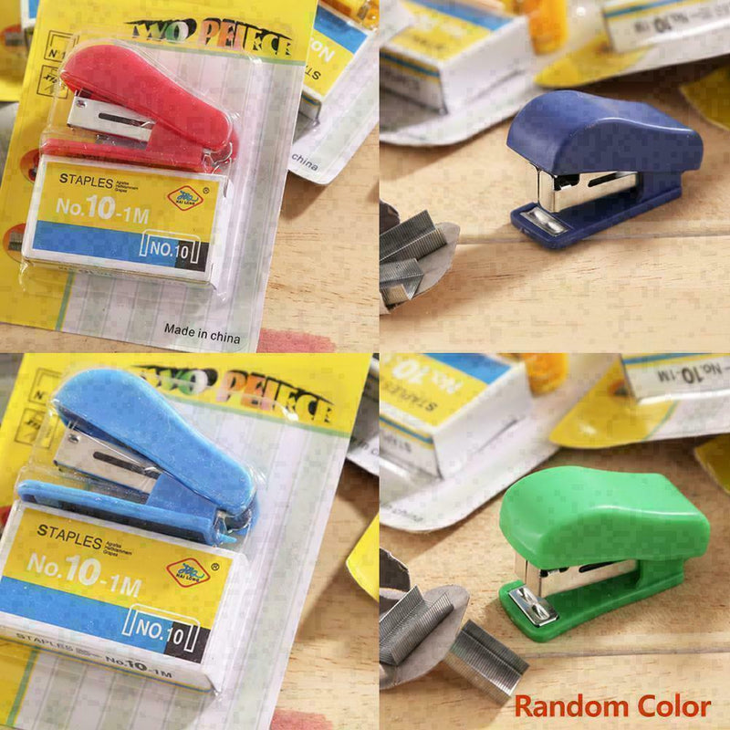 Mini Small Stapler Useful Stapler Staples Set Office Binding F5X3 Sale B3N9 T5A2
