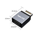 Motherboard Type E to Type C Adapter Desktop Computer PC Connector Part (A)