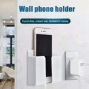 5PCS Wall Mounted Phone Charging Organizer Storage Box Stand(Light Yellow)