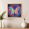 #A 5D Diamond Painting Kit Blue Flower Butterfly Partial Special Shape Drill D