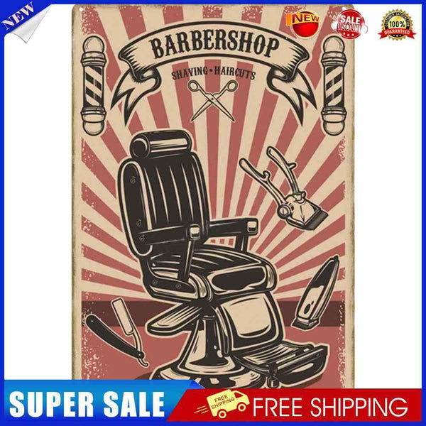 Metal Tin Sign Plaque Wall Barber Shop Posters Iron Painting for Bar Home