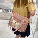 Fashion Handbags Japanese Shoulder Bag Clear Messenger Crossbody Pouch for Girls