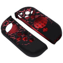 Silicone Pattern Protective Skin Cover Case for Nintend Switch(Black+Red) Newly