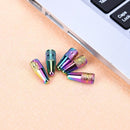 5pcs Rainbow Color Bicycle Aluminum High Pressure Caps for Presta Valves Newly