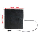 1X USB Clothes Heater Pad Electric Heating Sheet Warmer Pad For Vest Jacket~
