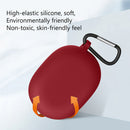Silicone Earbuds Protective Case w/ Hook for Beats Studio Buds (Burgundy) Newly