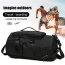 Unisex Backpack Travel Sports Compartment Gym Fitness Camping Bag (Black) Newly
