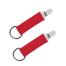 Hat Clips on Bag Travel Kids Gloves Keeper Holder Backpack Buckle (Red)