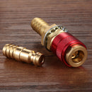 Water Cooled Gas Adapter M10 MIG TIG Welding Torch Hose Connector (Red) Newly
