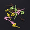 16pcs/Novelty Fruit Forks Plastic Musical Note Shape Food Fruit Fork