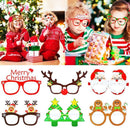 Claus Xmas Tree Elk Glasses Merry Christmas Glasses Photo Prop Glasses Frame