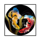 11CT Partial Cross Stitch Koi Stamped DIY Cotton Thread Printed Wall Needlework