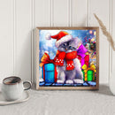 5D DIY Diamond Drawing Kits Full Round Drill Christmas Gift Kitten Wall Decor