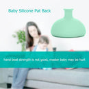 Baby Silicone Choking Milk Back Pad L-shaped Kid Resilience Beater (Green)