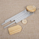 Series Garden Decor Aluminum Tubes Hanging Decorations Solid Wood Wind Chime