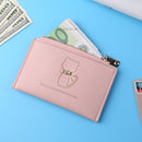 Women Fashion Multi-slot Card Case Ladies Casual PU Leather Mini Purse Wallet