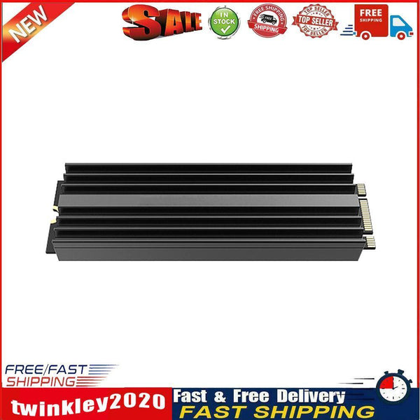 Solid State Hard Drive NVME Heat Sink Hard Disk Aluminum Radiator (Black) Newly