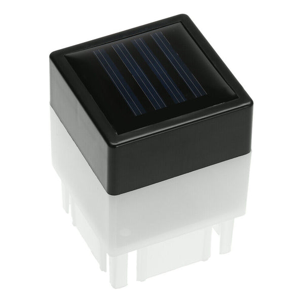 Solar Power Fence Post Cap Garden Yard Square Garden Light Waterproof LED Lamp