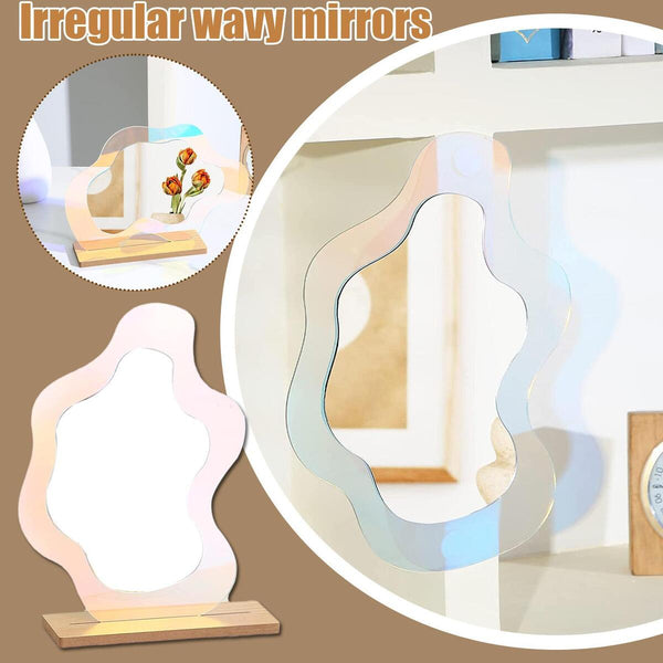 Acrylic Flower Colorful Mirror Living Room Home Decorative Wall Mirror Bedroom: