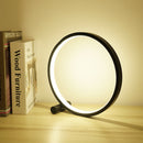 Halo Balance Lamp for Desktop, Dimmable, USB Circle Night Light (Black) Newly
