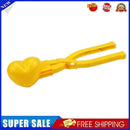 Love Shaped Snowball Maker Clip Kids Winter Snow Sand Mold Random (Yellow)