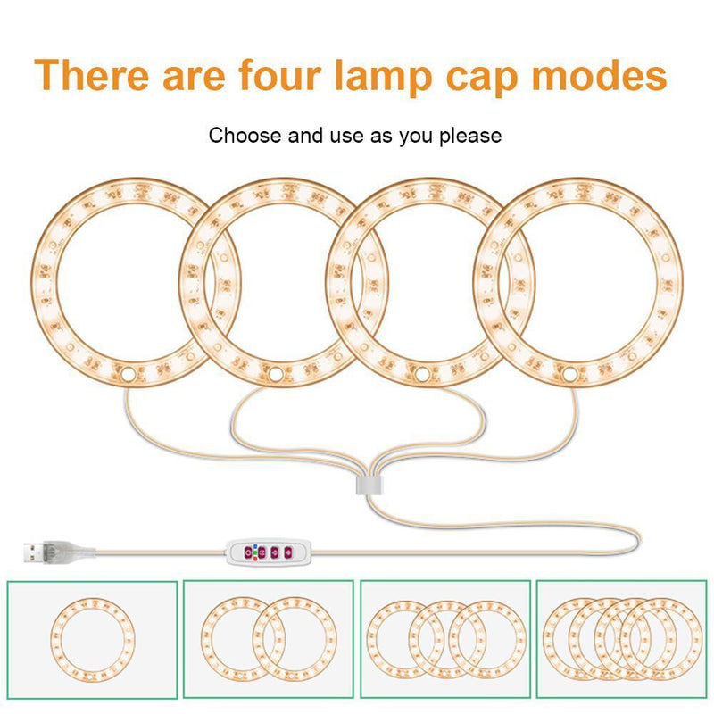 Angel Ring Plant Light Sunlight Phytolamp USB Nursery Lamp (One for One)