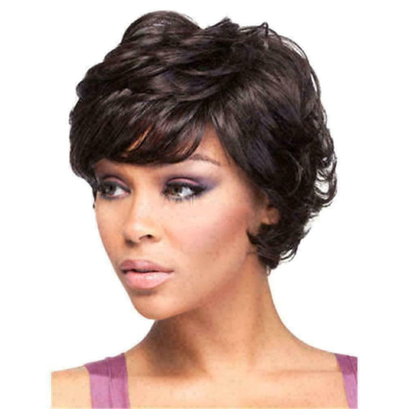 Womens Wigs Full Hair Short Fluffy Mediumuburn Wig Q0S0 Women Q4J2 V1E3 W7W8