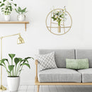 Modern Golden Metal Candle Holder Wall Hanging Bedroom Decor Crafts Candlestick