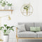Modern Golden Metal Candle Holder Wall Hanging Bedroom Decor Crafts Candlestick
