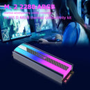 M.2 SSD Cooler Heatsink 5V 3Pin ARGB 2280 Solid State Hard Disk Radiator Newly