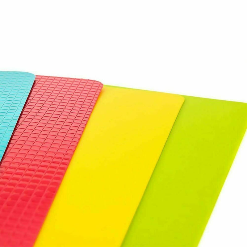 4PCSCutting Flexible Mats Plastic Chopping Board Set Boards Y8H9 Mat. food S3G2