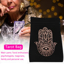 Velvet Tarots Card Bag Drawstring Mini Jewelry Dice Bag (Black Hand of God)