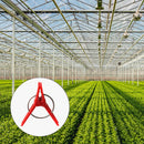50pcs Plastic Grafting Clips Garden Vegetable Eggplant Vine Clamp (Round) Newly