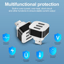 USB2.0 HUB 3 Ports Splitter Cell Phone Chargers Wall Adapter with LED Indicator