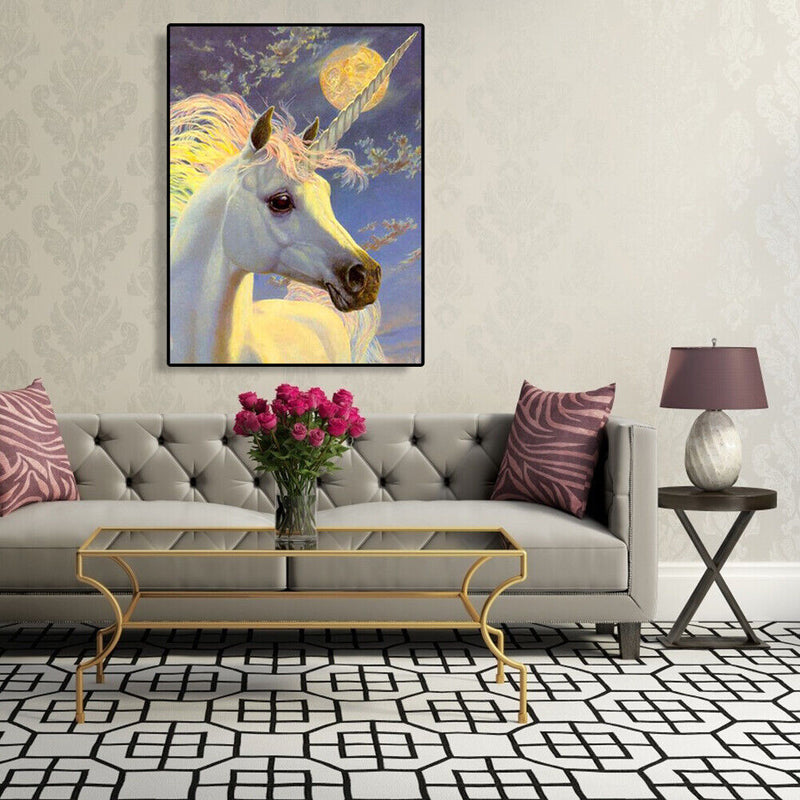 Painting By Numbers DIY Clever Horse Canvas Oil Art Picture Home Room Decor Kit