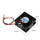 ALLOYSEED Laptop DC Brushless Cooling Fan 12V 60x60x25mm 3 Pin 3000+R