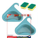 Swan Drain Basket 2 Pcs Corner Kitchen Sink Strainer Basket with Sponge Newly