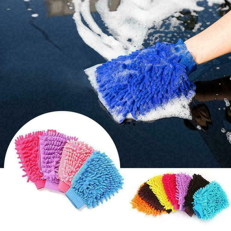 Super Mitt Microfiber Car Window Washing Cleaning Cloth Duster Towel D3K4 H7E5