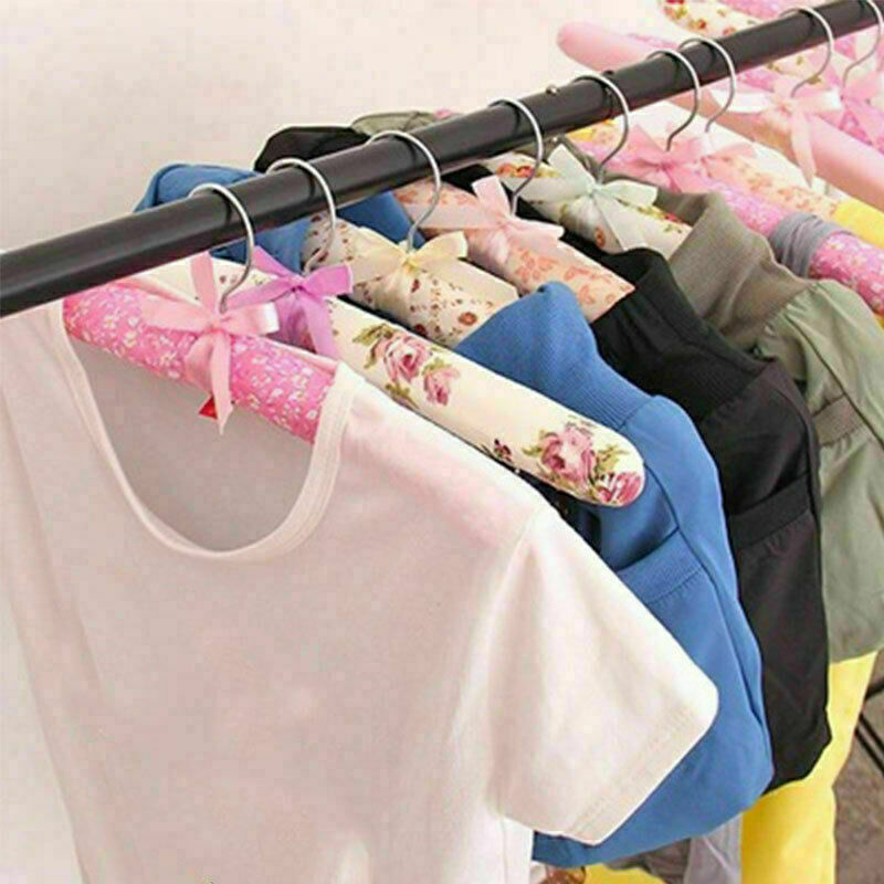 5X Soft Hook Wooden Sponge Padded Floral Coat Clothes Suit L0C0 T6M5 Shirt Y7W2